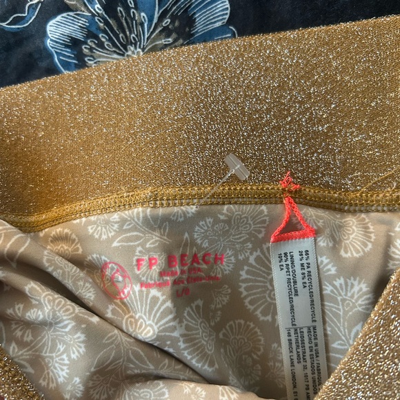 Free People free-est Dylan Lurex High-Waist Bikini Bottoms in Dolce Deleite - Picture 4 of 13